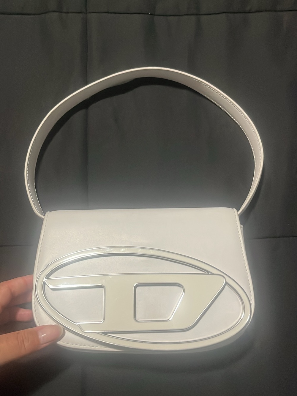 Authentic White Women’s Diesel Shoulder Bag